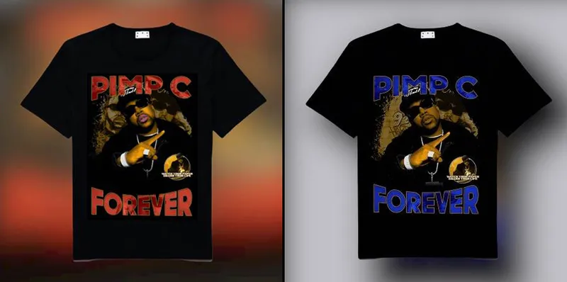 Retro Pimp C Forever t-shirt design