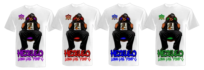 Hezeleo UGK Records Long Live Pimp C t-shirts